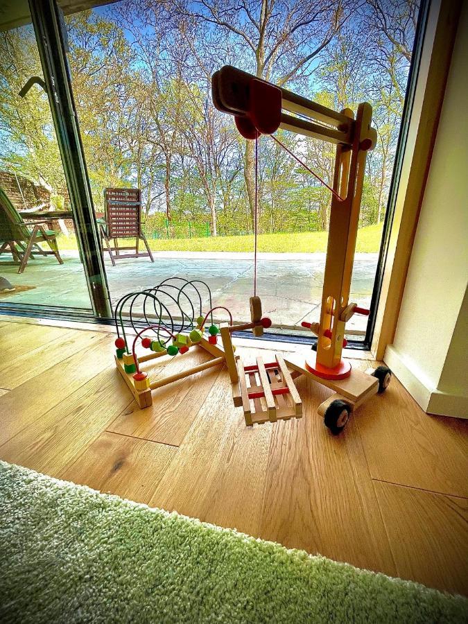 100M2 Fewo Im Haus Am See Mit Garten Bei Potsdam 施维洛塞 外观 照片